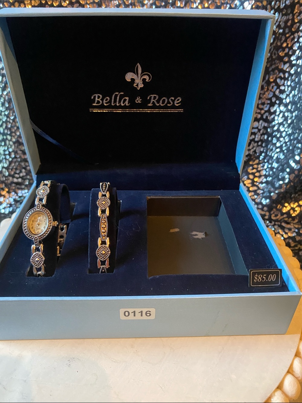 Bella & Rose Silver-tone quartz Watch working condition and Bracelet